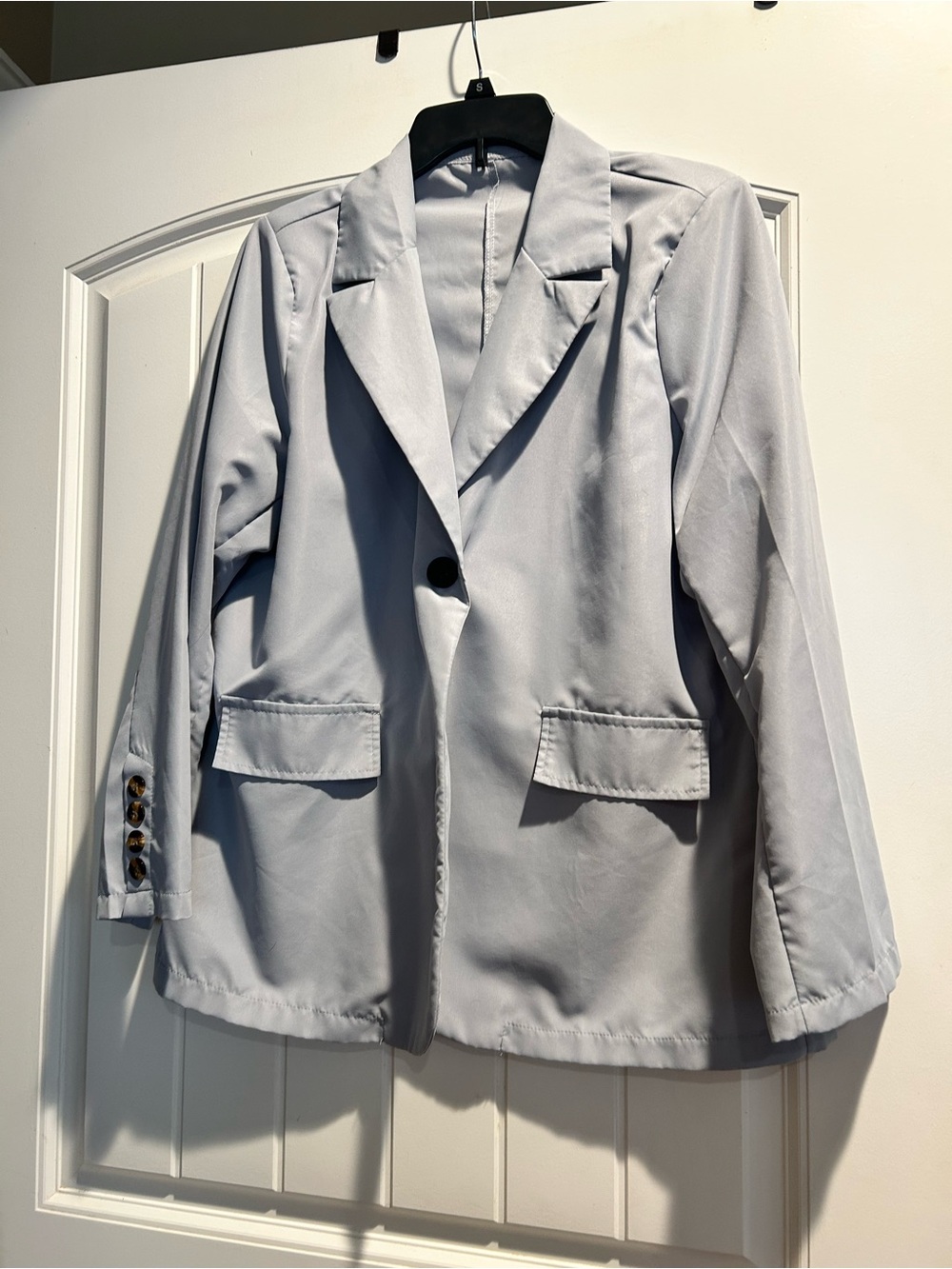 Classic Light Gray Women's Blazer Jacket